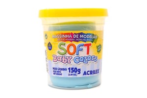 MASSA DE MODELAR 150G ACRILEX AZUL BEBE