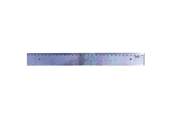 REGUA 30CM NEW LINE GLITTER WALEU