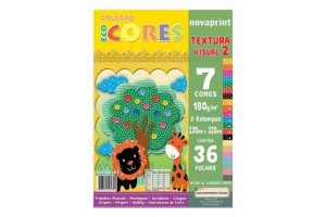 PAPEL ECO CORES TEXTURA VISUAL 2 NOVAPRINT
