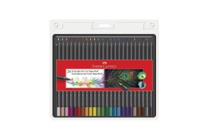 LAPIS DE COR ECOLAPIS SUPERSOFT FABER CASTELL 24 CORES