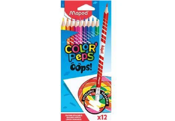 LAPIS DE COR COLOR PEPS APAGAVEL CAIXA C/ 12