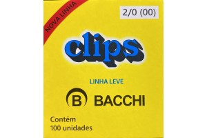 CLIPS AÇO GALVANIZADO N 2/0 (00) CX 100 UNID.
