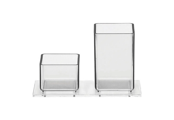 PORTA LAPIS E CLIPS TRADICIONAL CRISTAL